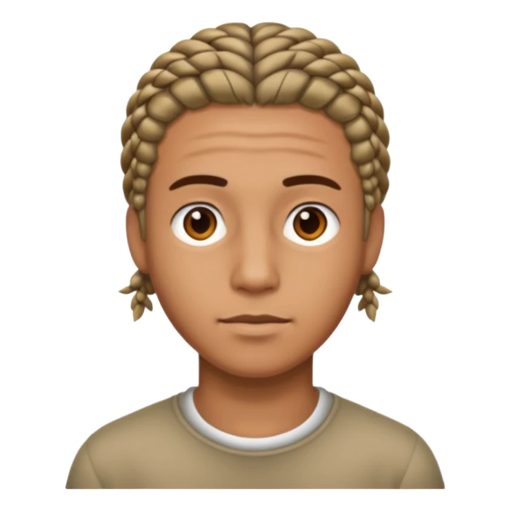 👦🏽 punle trenzas cortas de hombres  sticker