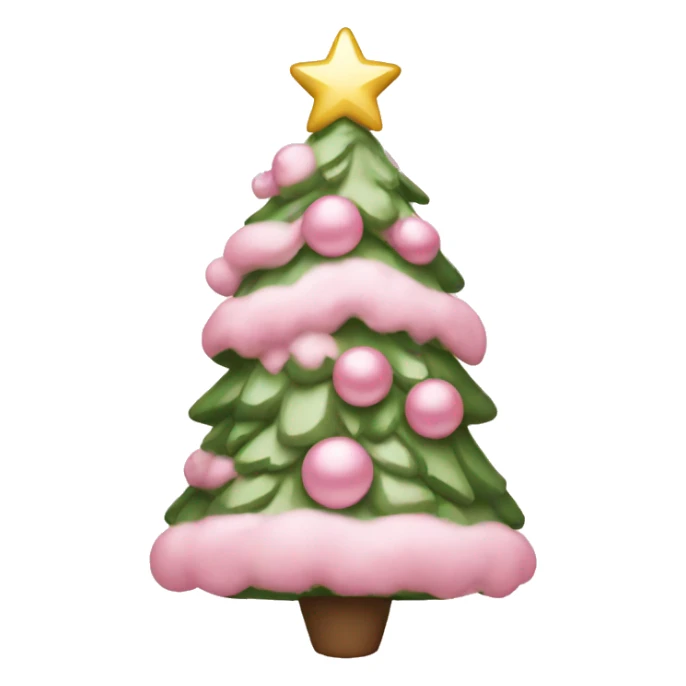 Light pink Christmas  sticker