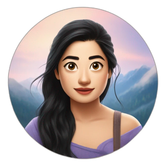  Rashmika mandana in animal movie sticker