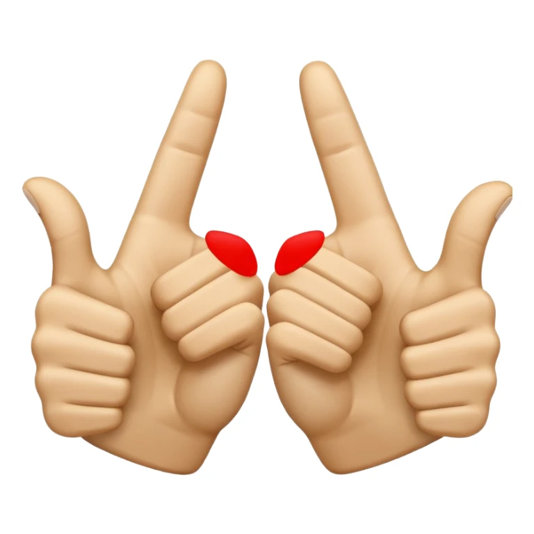 I want two tumbs up like it's done with two hands, it should be the other side od the hand sticker