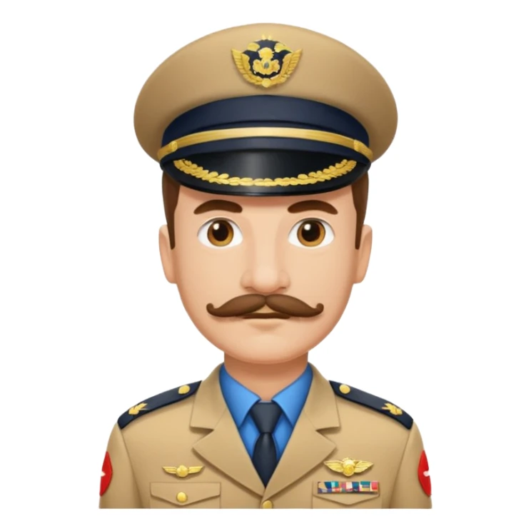 moustache uniform man different Sectors sticker