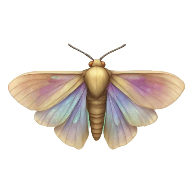 Iridescent moth  sticker