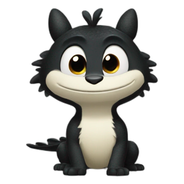 krokmou from film "How to Train Your Dragon" sticker