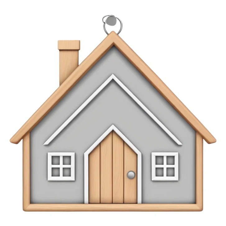 scandi style home ornament  sticker