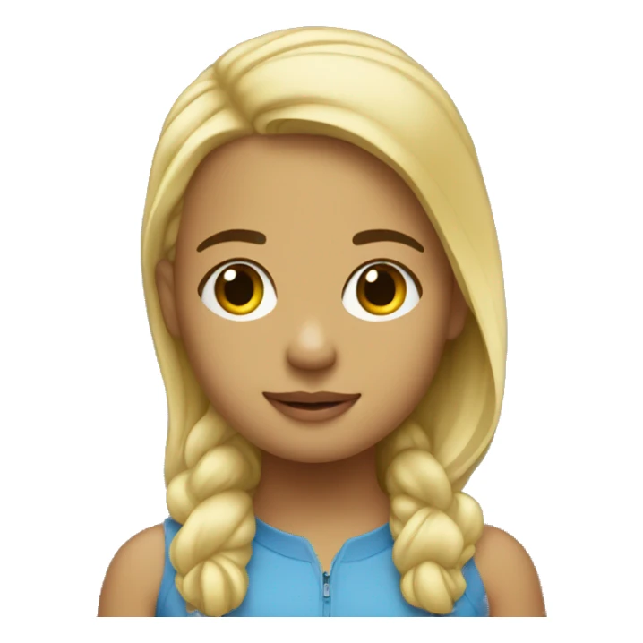 Drake with a little blonde girl sticker