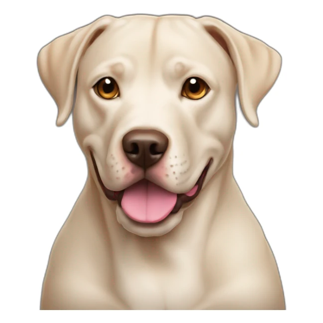 Mezcla labrador pitbull café oscuro sticker