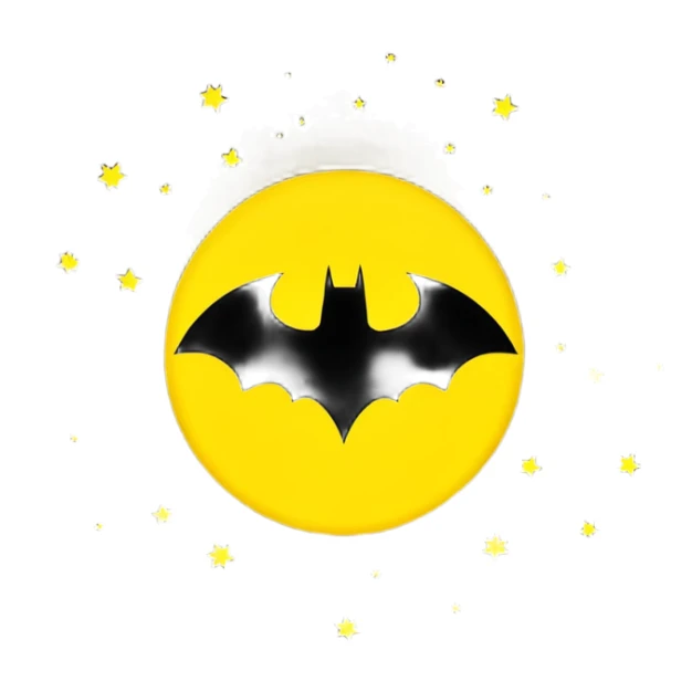 Batman's sign in the dark sky sticker