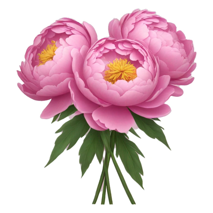 bouqet of peonies sticker