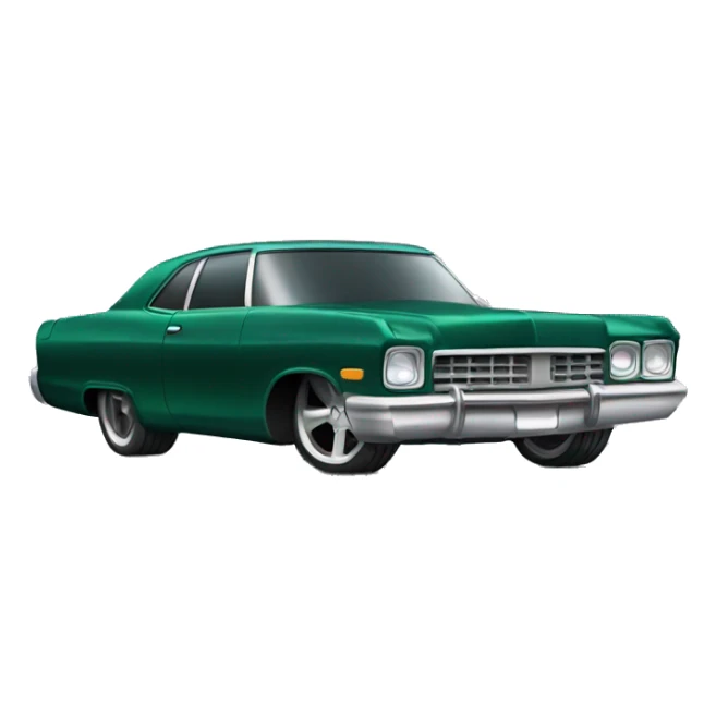 dark green lowrider car  sticker