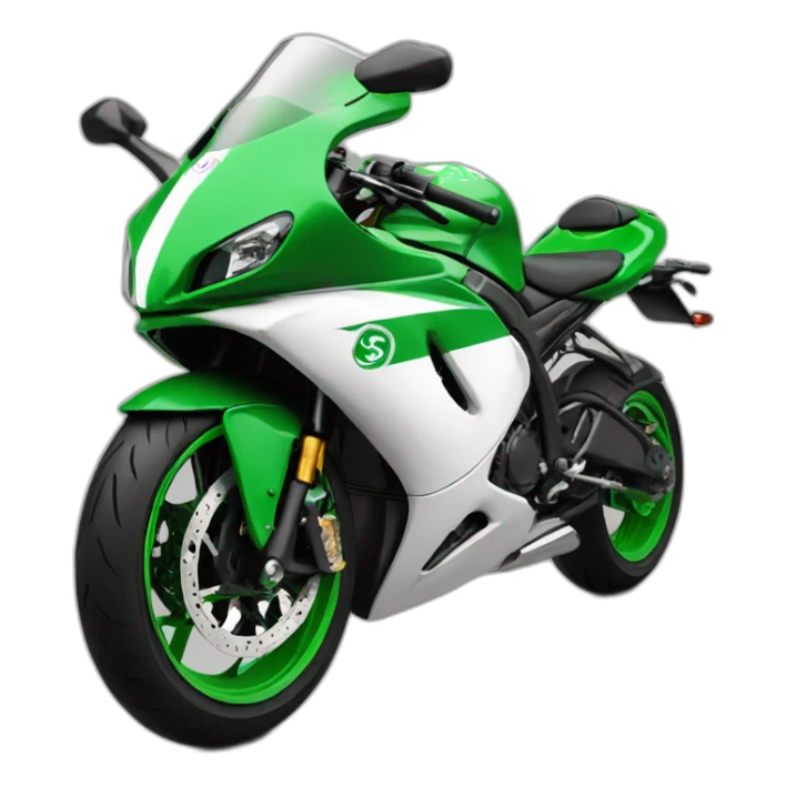 supersport motorcycle pakistan flag colorscheme sticker