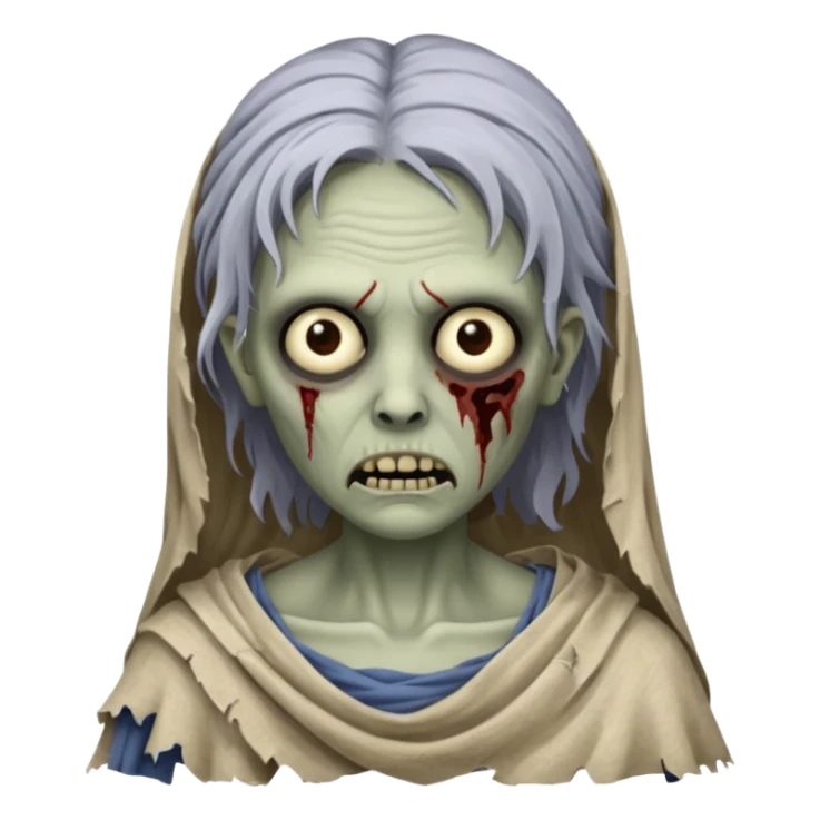 greek ancient zombie woman sticker