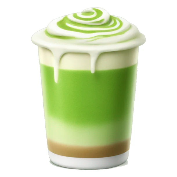 Matcha latte sticker
