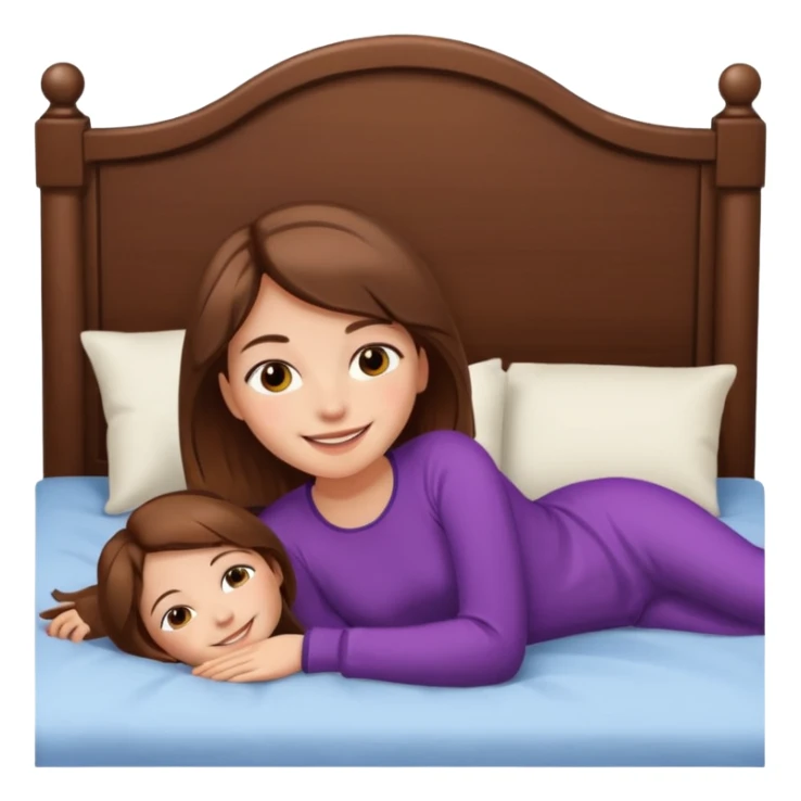 lying on bed brown hair girl just chill sticker