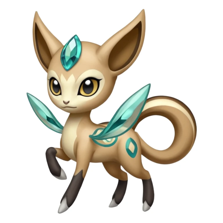 Cool epic legendary elegant cute handsome realistic Meloetta-Inteleon-Gabite-Pokémon-Fakémon-fusion-hybrid-creature sticker