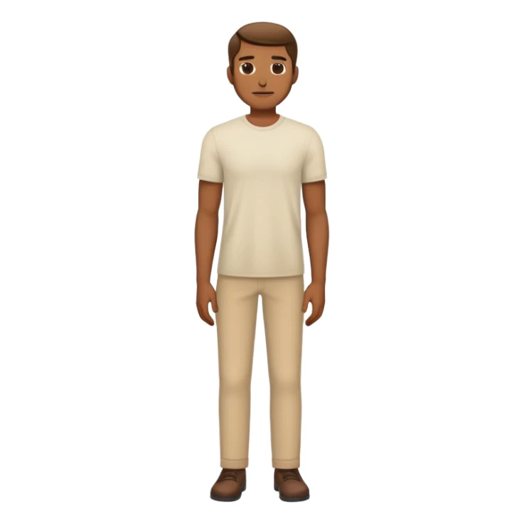 full body man standing sticker