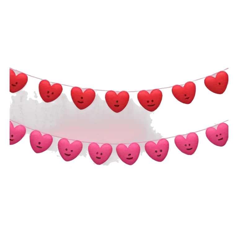 red and pink garland for bedroom sticker