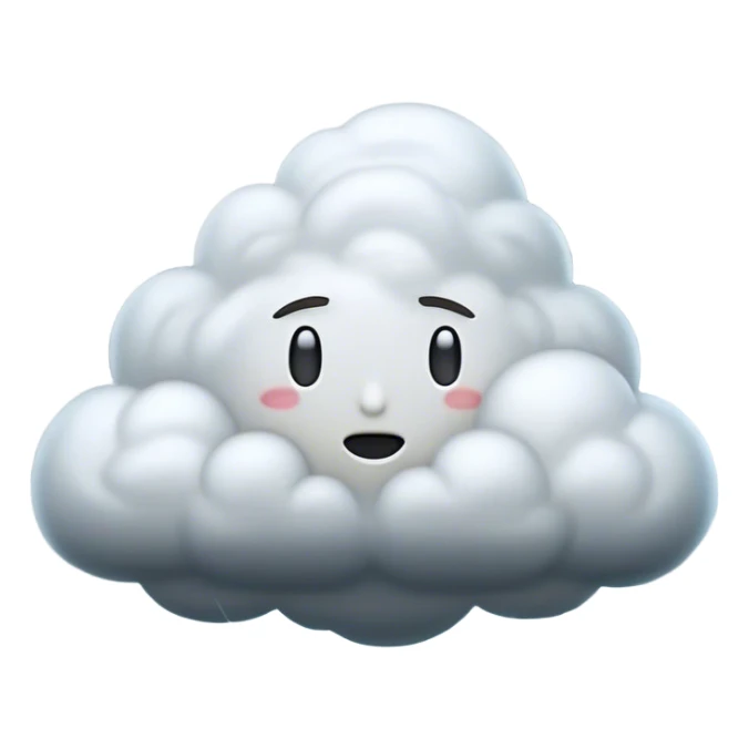 Cinematic Realistic Nimbus Emoji, Dark and foreboding, with thick, heavy clouds swirling ominously in the sky. The clouds are dense with rain, ready to pour down as the atmosphere charges with energy and anticipation. Soft glowing outline, capturing the essence of stormy tension and impending rain in a dense nimbus cloud! sticker