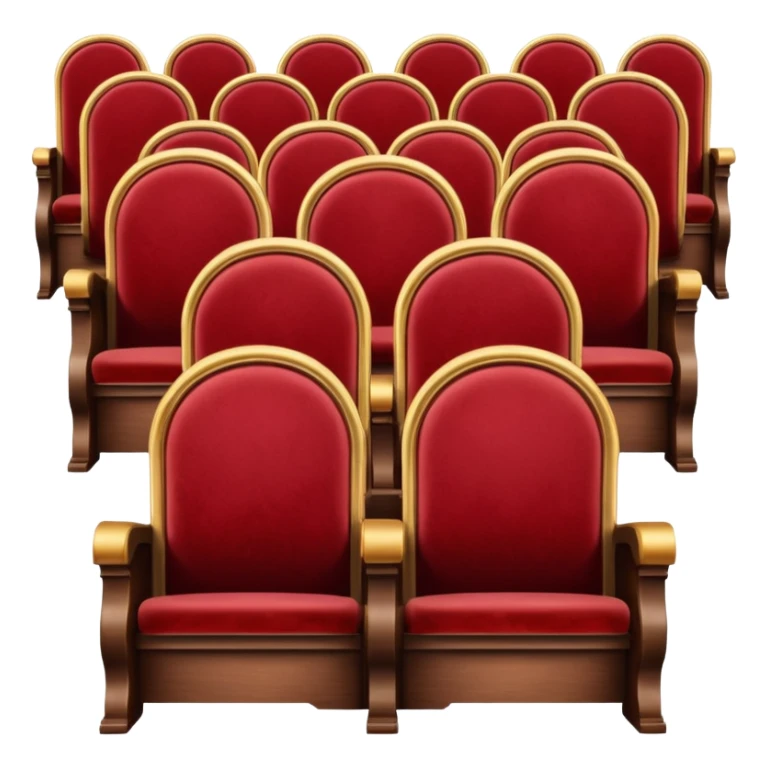 theater chorus seats sticker