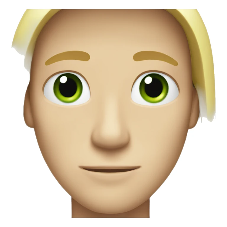 man with blonde long hair and green eyes sticker