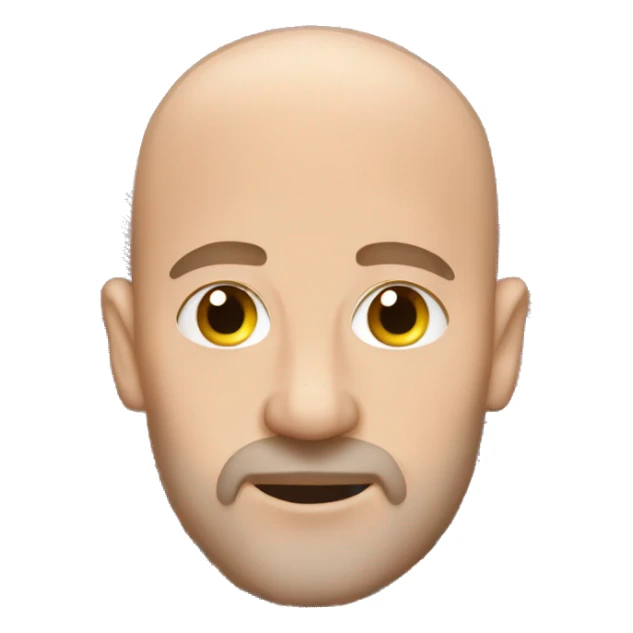 Bald Scotland man holiday  sticker