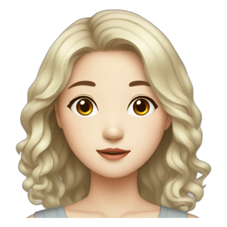 Beautiful korean girl sticker