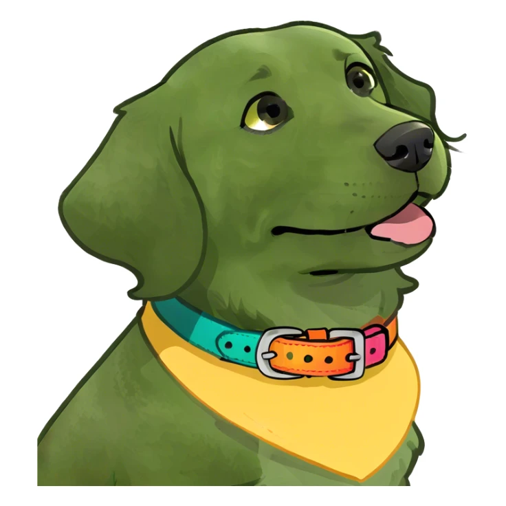 Golden retriever named butter sticker