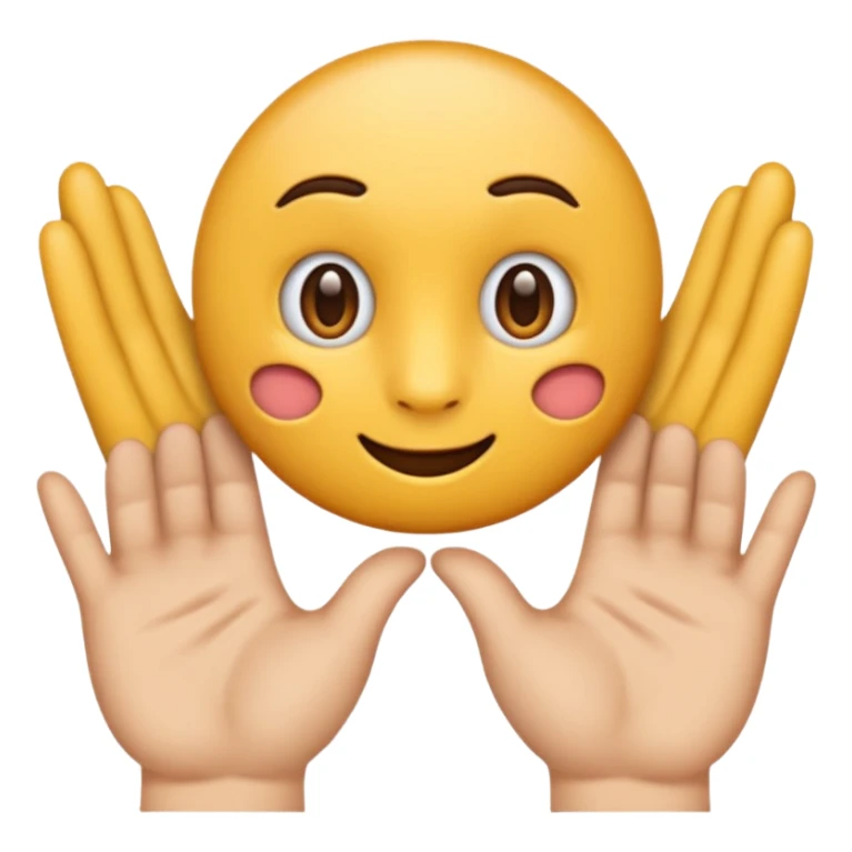 créer un emoji avec le signe de jul : c’est deux main côte à côté avec l’index et le majeure de levé sticker