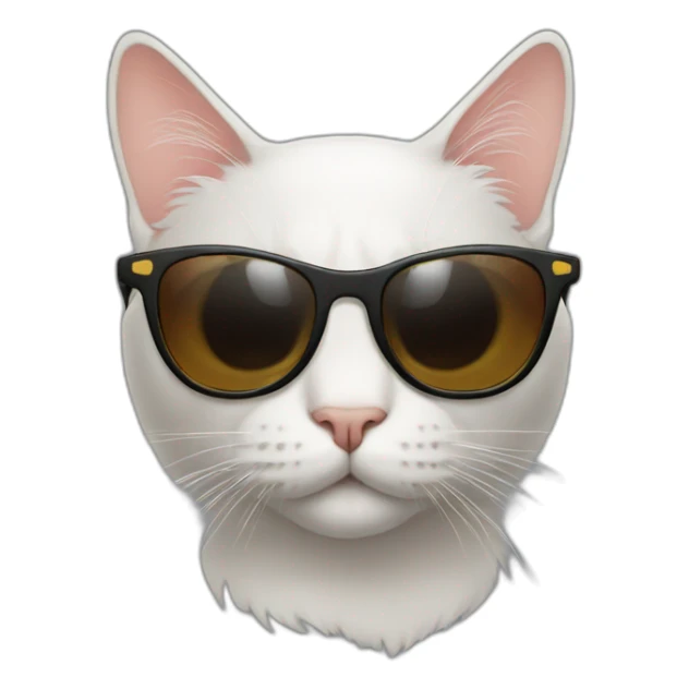 Cat with sunglasses sticker