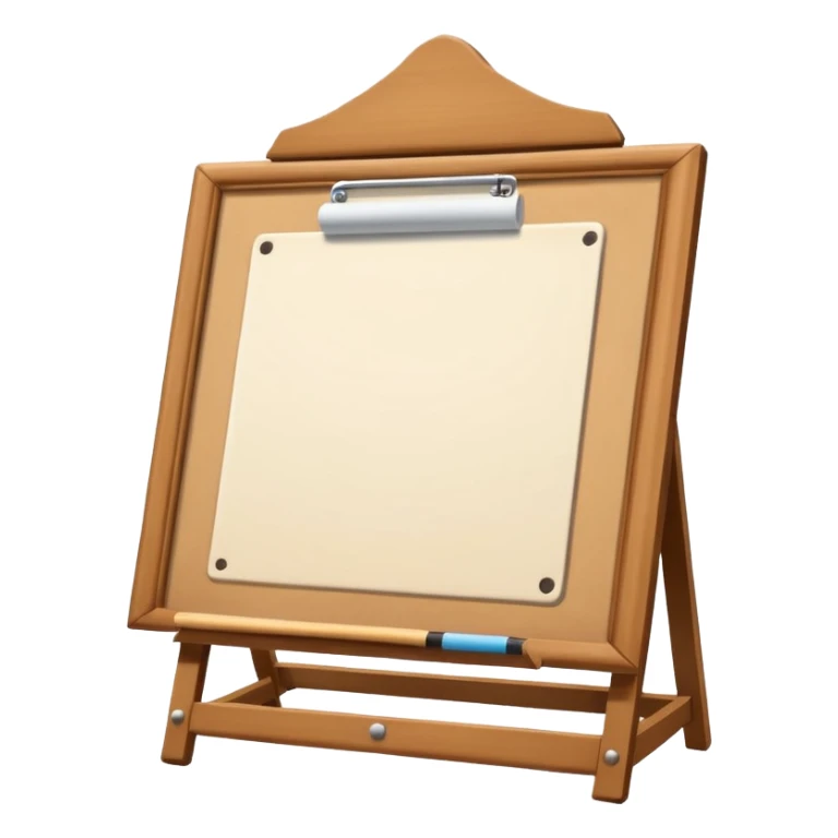 drawing board with classic wooden frame，in front side sticker