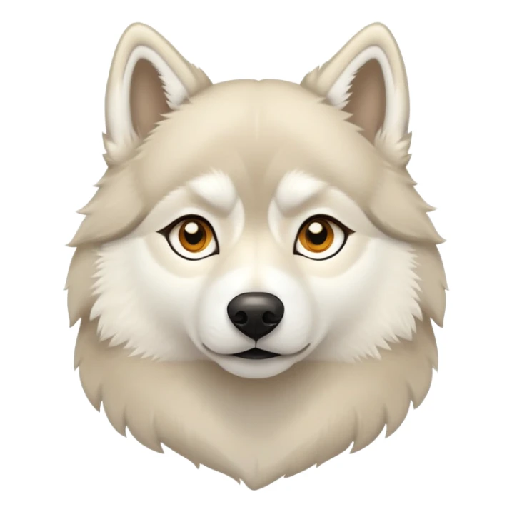 Beige Husky Hindi g   sticker