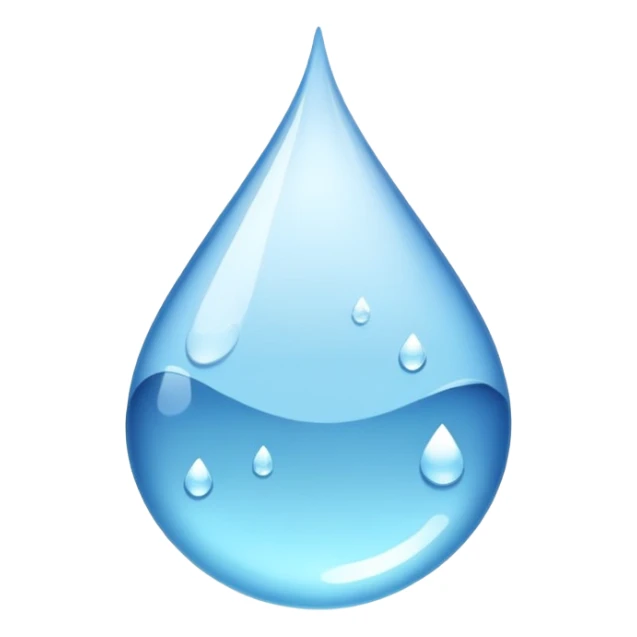 glass of water with droplets, refreshing and clear sticker