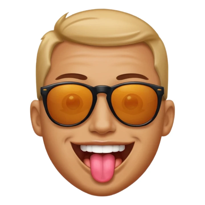 Gay freaky one with tongue out sticker