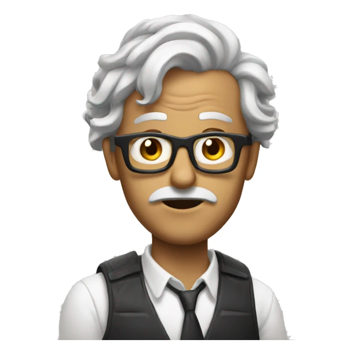 Eccentric and mad movie director  sticker