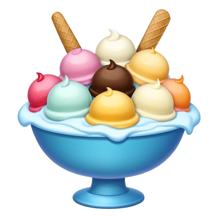 ice cream bowl  sticker