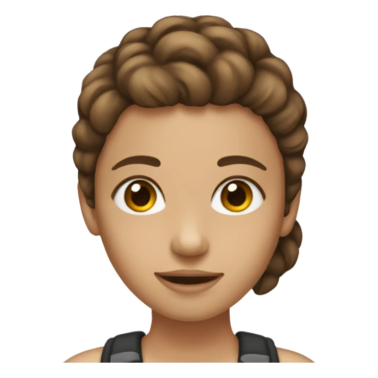 Girl with brown hair and highlights sticker