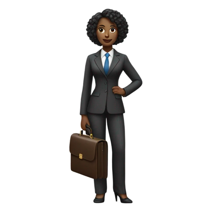 Black women lawyer  sticker