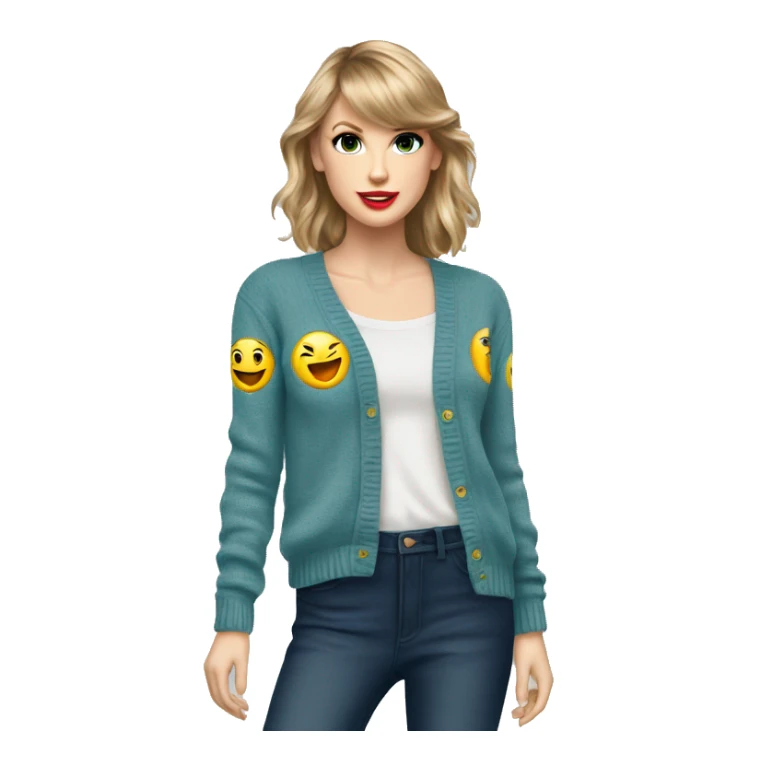 taylor swift cardigan sticker