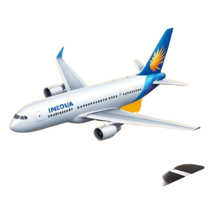 Indonesia airlines take off in airport sticker