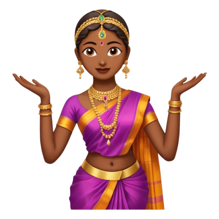 Bharatanatyam dancer sticker