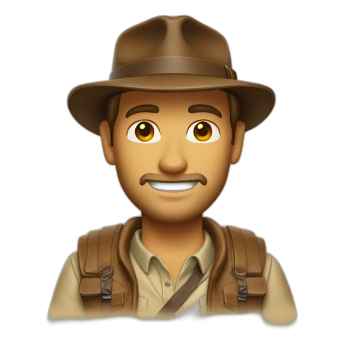 Indiana Jones skieur sticker