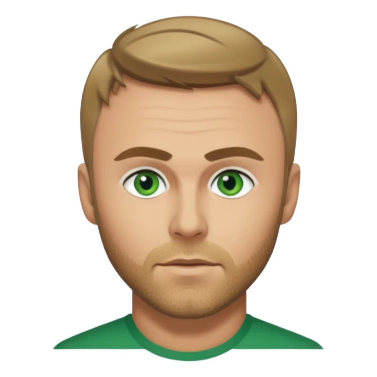 Gary Barlow with dark blonde hair, green eyes sticker