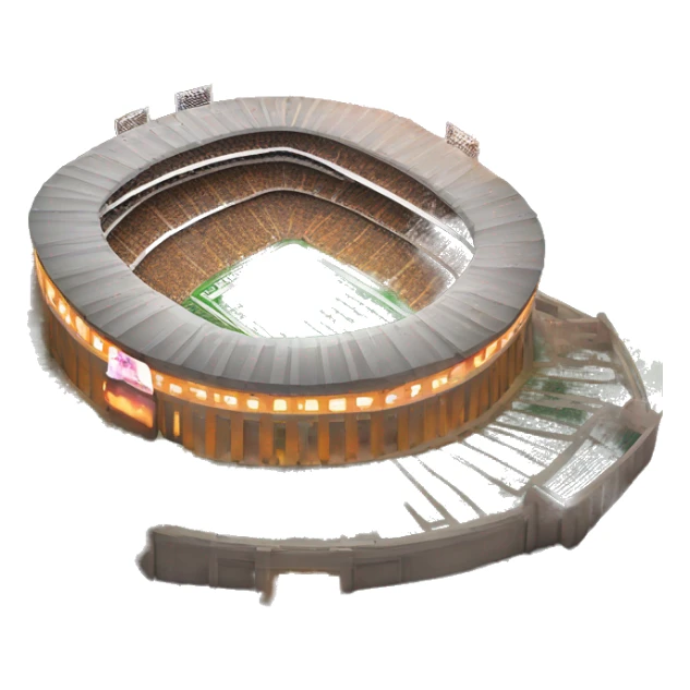 Neyland stadium with fireworks at night sticker