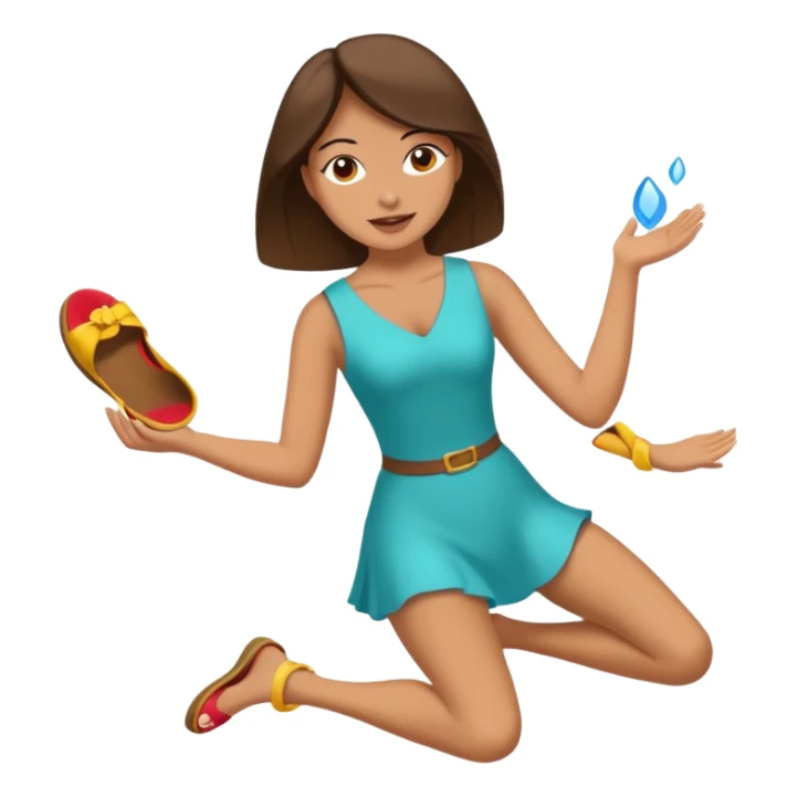 Terlik fırlatan anne sticker