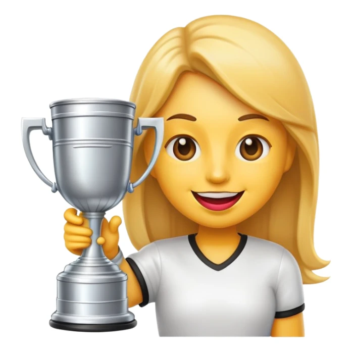 happy emoji with glossy lips holding a Stanley cup sticker
