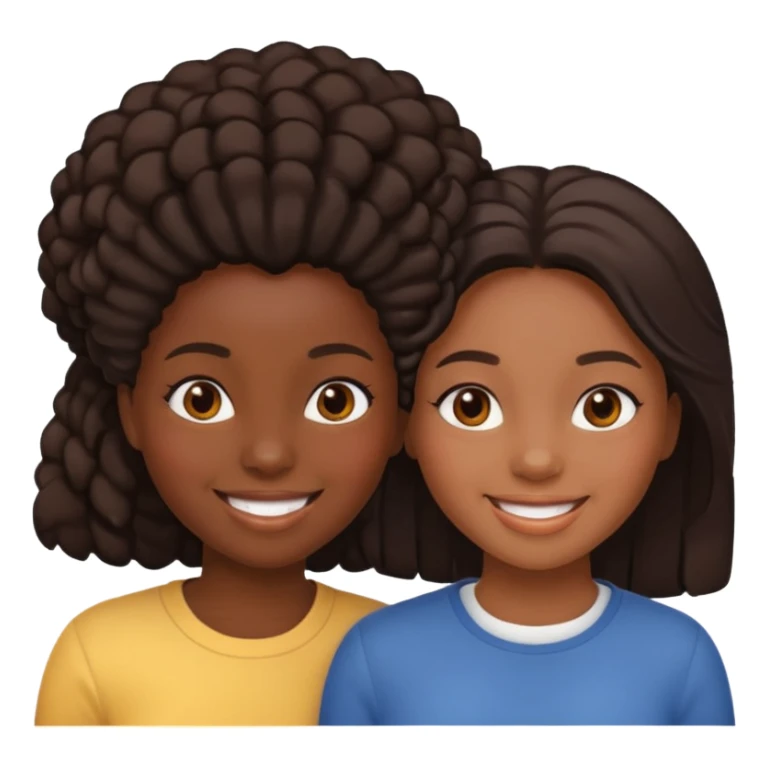 Two black girls and one ml sticker