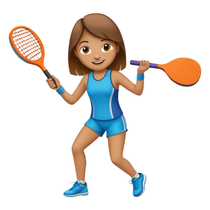 Persona bajo el sol jugando padel  sticker