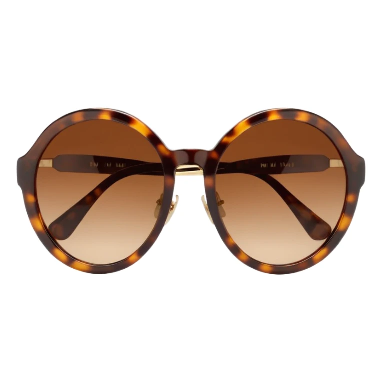 Miu Miu oval brown sunglasses sticker
