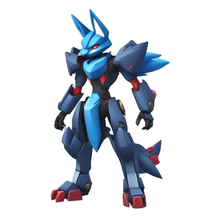 Lucario-Zoroark-medabot-Mecha full body sticker