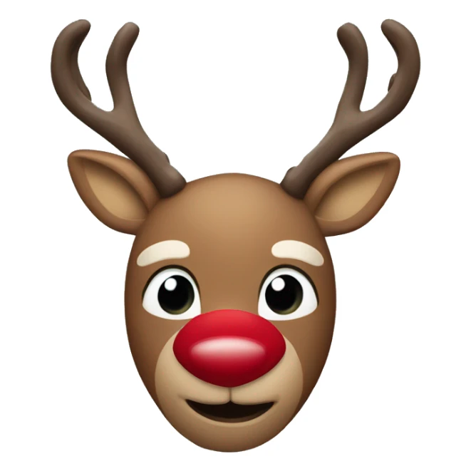 Rudolph the red nose reindeer sticker