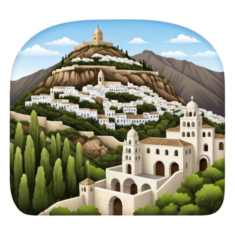 El Albaicín y el Sacromonte of granada, spain  sticker